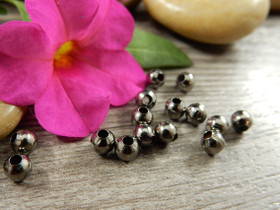 Metallihelmi, 4mm, gunmetal, 50kpl