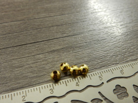 Metallihelmi, 4mm, kulta, 50kpl