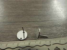 Korvakorutappi stardust, 10x13mm, kromi, 1pari