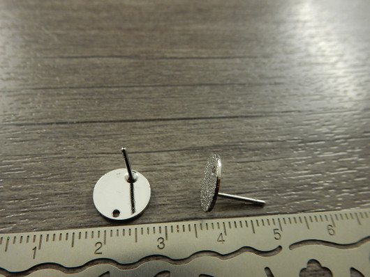 Korvakorutappi stardust, 10x13mm, kromi, 1pari