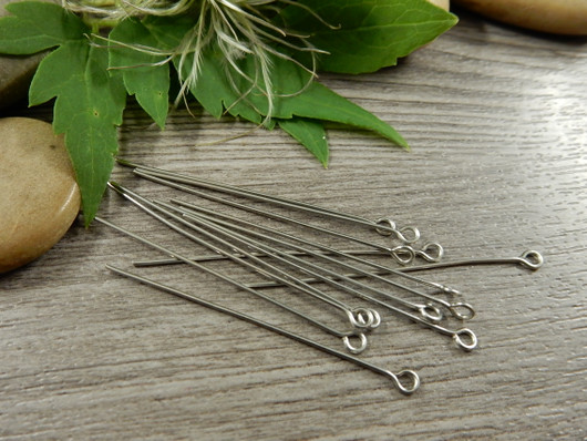 Korupiikki silmukkapää, 45x0.7mm, rst, 50kpl