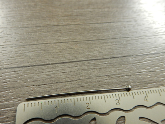 Korupiikki pallopää, 35x0.7mm, rst, 50kpl