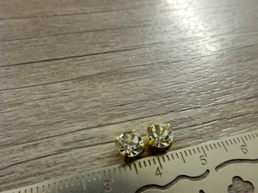 Koriste/ kapussi strassi, 5x4.5mm, kulta, 10kpl