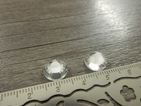 Kapussi lasi strassi, 10mm, kirkas, 1kpl