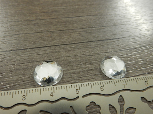 Kapussi strassi, 12mm, kirkas, 1kpl