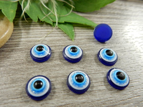 Kapussi pahansilmä, 8mm, sininen, 1kpl