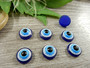Kapussi pahansilmä, 8mm, sininen, 1kpl