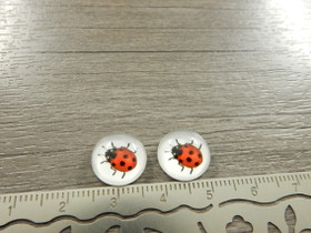 Kapussi leppäkerttu, 12mm, moniväri, 1kpl