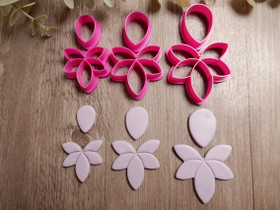 Muottisetti kukka, 55m/65mm/75mm, 1setti