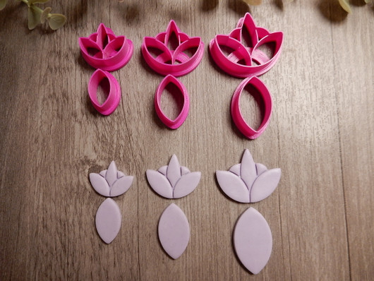 Muottisetti lotus, 45mm/55mm/65mm, 1setti