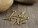 Silmukkaruuvi, 10x4x1mm, 18K/ kulta/ rst, 10kpl