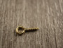 Silmukkaruuvi, 10x4x1mm, 18K/ kulta/ rst, 10kpl