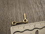Silmukkaruuvi, 10x4x1mm, 18K/ kulta/ rst, 10kpl