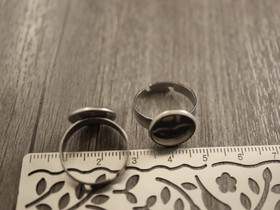 Sormuspohja, 12mm kapussille, rst, 1kpl
