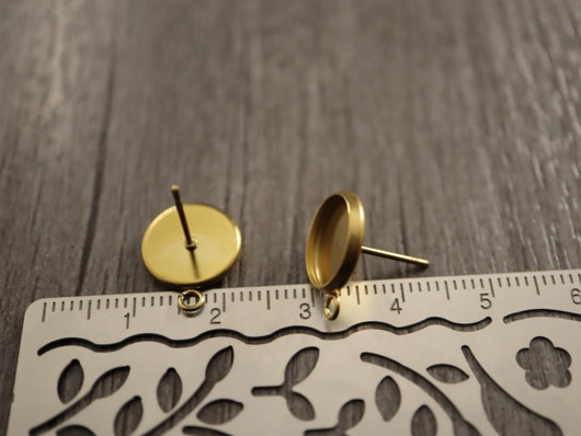 Korvakorutappi kapussille, 10mm, Kulta/PVD/ rst, 1pari