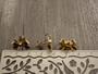 Korvakorutappi rusetti lenkillä+lukko, 10x15mm, kulta/ rst, 1pari