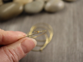 Korvakorurengas, 30x0.7mm, PVD/ 18K/ kulta/ 1pari