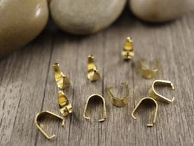 Riipuspidike, 8x7x4mm, 18K/ kulta/ rst, 1kpl