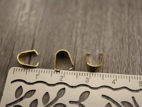 Riipuspidike, 8x7x4mm, 18K/ kulta/ rst, 1kpl