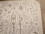 silikonimuotti kuviot, 94x80x4.5mm, 1kpl