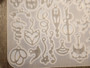 silikonimuotti kuviot, 94x80x4.5mm, 1kpl
