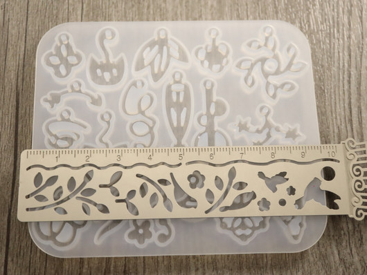 silikonimuotti kuviot, 94x80x4.5mm, 1kpl