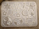 silikonimuotti tähti/kuu/sydän, 88x120x4mm, 1kpl