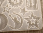 Silikonimuotti kuviot, 130x76x4mm, 1kpl