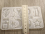 Silikonimuotti kuviot, 130x76x4mm, 1kpl