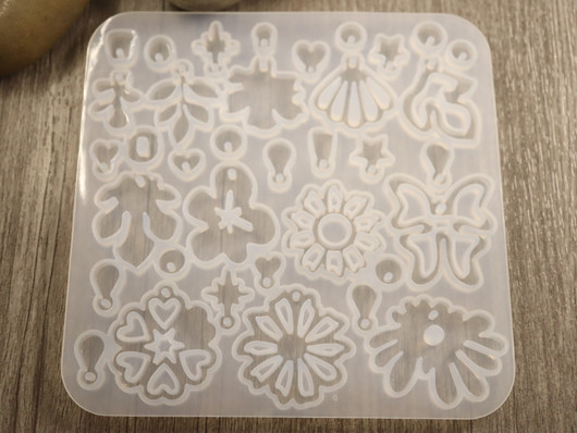 Silikonimuotti kuviot, 107x109x4mm, 1kpl