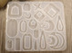 Siilikonimuotti kuviot, 112x127x4mm, 1kpl