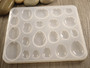 Silikonimuotti ympyrä/ pisara/ ovaali, 115x134x6.5mm, 1kpl