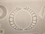 Silikonimuotti kuu ja pilvi, 106x235x4.5mm