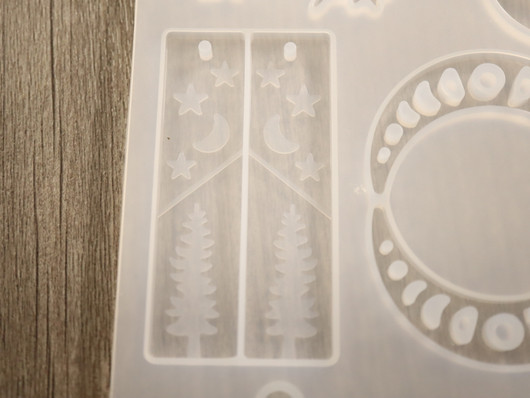 Silikonimuotti kuu ja pilvi, 106x235x4.5mm