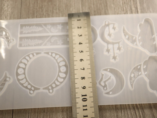 Silikonimuotti kuu ja pilvi, 106x235x4.5mm