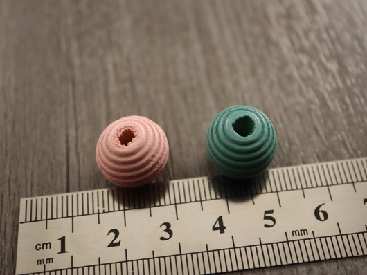 Puuhelmi, 14mm, mix setti, 10kpl