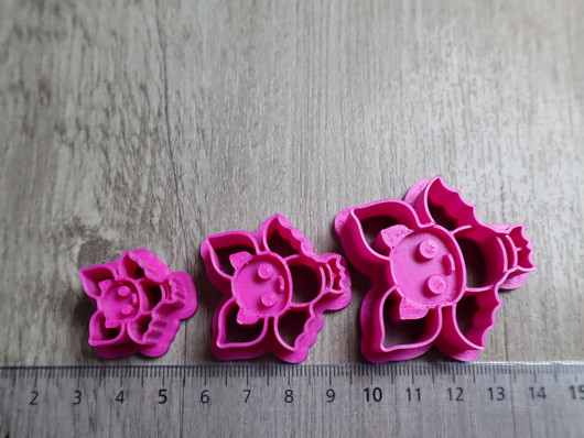 Muotti lepakko, 20mm/30mm/40mm, 1kpl