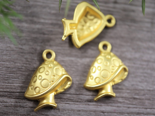 Sieniriipus, 19x15mm, kulta, 1kpl