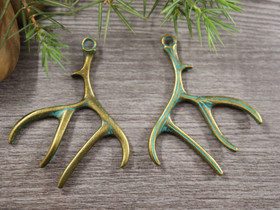 Sarviriipus, 52x40mm, patinapronssi, 1kpl