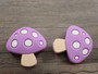 Silikonihelmi sieni, 29x28mm, liila, 1kpl