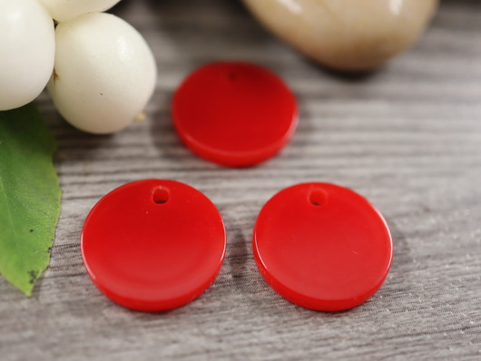 Ympyräriipus, 14mm, punainen, 1kpl