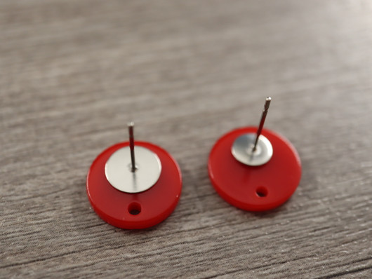 Ympyräriipus, 14mm, punainen, 1kpl