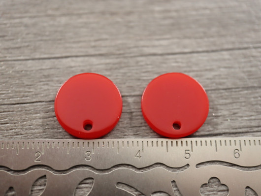 Ympyräriipus, 14mm, punainen, 1kpl