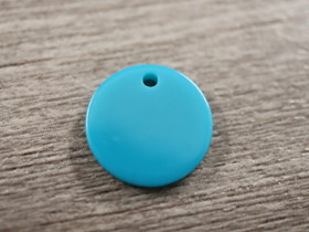 Ympyräriipus, 14mm,turkoosi, 1kpl