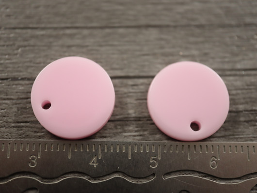 Ympyräriipus, 14mm, vaaleanpunainen, 1kpl