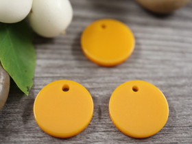 Ympyräriipus, 14mm, okra, 1kpl