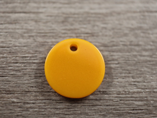 Ympyräriipus, 14mm, okra, 10kpl