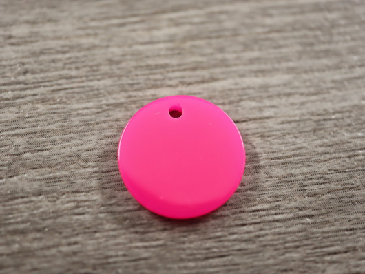 Ympyräriipus, 14mm, pinkki, 1kpl