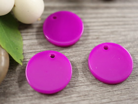 Ympyräriipus, 14mm, purppura, 1kpl