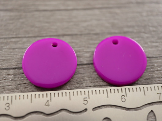Ympyräriipus, 14mm, purppura, 1kpl